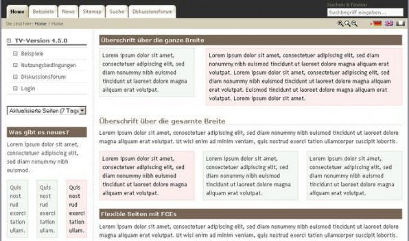 Flexible Content Elements erlauben unzählige Spalten, die zusätzlich aber auch noch übersichtlich bleiben. Flexible Content Elements erlauben unzählige Spalten, die zusätzlich aber auch noch übersichtlich bleiben.
