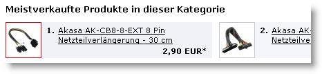 Sie sollten möglichst viele interne Links anstreben. Dies erreichen Sie beispielsweise, wie im Bild zu sehen, durch Cross-Selling via „Meistverkaufte Produkte“, aber auch mit Produktempfehlungen und internen Tags. Sie sollten möglichst viele interne Links anstreben. Dies erreichen Sie beispielsweise, wie im Bild zu sehen, durch Cross-Selling via „Meistverkaufte Produkte“, aber auch mit Produktempfehlungen und internen Tags.