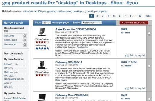 Dank der facettierten Suche von Solr (links) können Website-Besucher ihre Suchergebnisse mit Filtern komfortabel verfeinern. Dank der facettierten Suche von Solr (links) können Website-Besucher ihre Suchergebnisse mit Filtern komfortabel verfeinern.