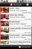 Bei Aloqa gibt es unterhalb der Startseite diverse vom Nutzer frei konfigurierbare Kategorien. Hier erscheinen Unternehmen auch ohne eigene App. Bei Aloqa gibt es unterhalb der Startseite diverse vom Nutzer frei konfigurierbare Kategorien. Hier erscheinen Unternehmen auch ohne eigene App.