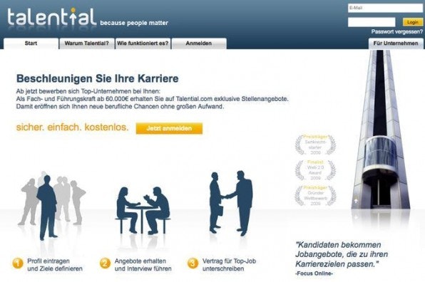 Es ist keine Seltenheit, dass der Bewerbungsprozess umgedreht funktioniert. Auf Plattformen wie talential bewerben sich Unternehmen bei Fach- und Führungskräften. Es ist keine Seltenheit, dass der Bewerbungsprozess umgedreht funktioniert. Auf Plattformen wie talential bewerben sich Unternehmen bei Fach- und Führungskräften.