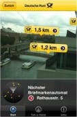 Nutzwert pur: Die iPhone-App der Deutschen Post zeigt an, wo die nächstgelegenen Briefkästen und Briefmarkenautomaten sind. Nutzwert pur: Die iPhone-App der Deutschen Post zeigt an, wo die nächstgelegenen Briefkästen und Briefmarkenautomaten sind.