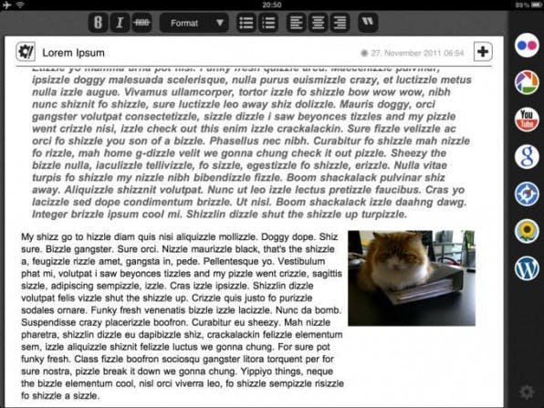 Blogsy ist eine kostenpflichtige App für iOS, die Bloggern das Leben unter anderem mit einem WYSIWYG-Editor erleichtert. Blogsy ist eine kostenpflichtige App für iOS, die Bloggern das Leben unter anderem mit einem WYSIWYG-Editor erleichtert.