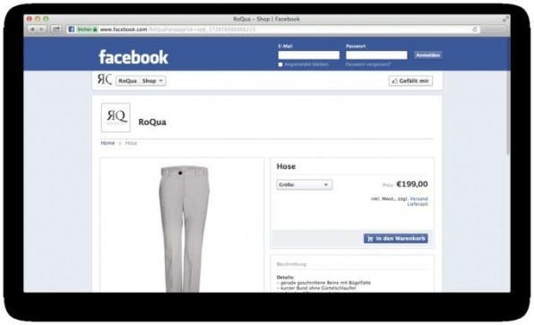 Der Bekleidungsshop RoQua ist ein gutes Beispiel für die gelungene Umsetzung einer F-Commerce-Lösung auf Basis der Software von Ondango. Der Bekleidungsshop RoQua ist ein gutes Beispiel für die gelungene Umsetzung einer F-Commerce-Lösung auf Basis der Software von Ondango.