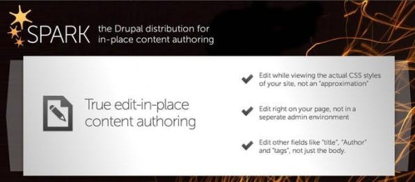 Die Distribution Spark soll die Autorenprozesse in Drupal deutlich verbessern und Tests direkt auf echten Sites ermöglichen. Die Distribution Spark soll die Autorenprozesse in Drupal deutlich verbessern und Tests direkt auf echten Sites ermöglichen.