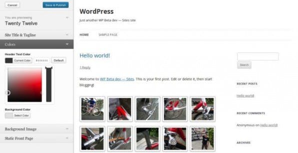 WordPress 3.5 bringt vereinfacht unter anderem die Anpassung von Themes direkt im Frontend des CMS. WordPress 3.5 bringt vereinfacht unter anderem die Anpassung von Themes direkt im Frontend des CMS.