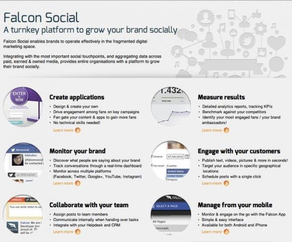 Falcon Social punktet vor allem bei der Verknüpfung der Unternehmenskanäle und der Social-Media-Mitarbeiter. Kundenanfragen können über das Dashobaord an einzelne Mitarbeiter weitergeleitet und mit Anmerkungen versehen werden. Falcon Social punktet vor allem bei der Verknüpfung der Unternehmenskanäle und der Social-Media-Mitarbeiter. Kundenanfragen können über das Dashobaord an einzelne Mitarbeiter weitergeleitet und mit Anmerkungen versehen werden.
