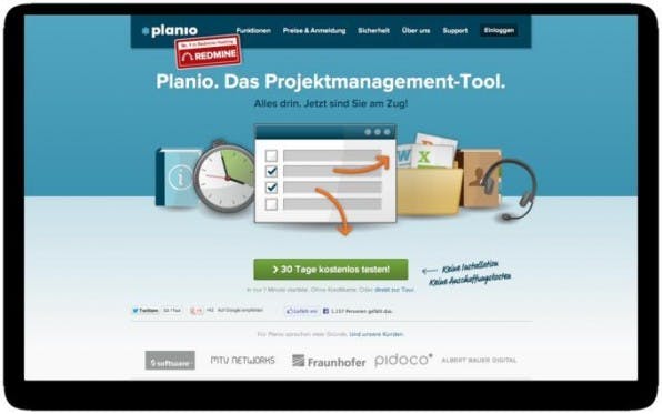 Planio bietet eine ganzheitliche Projekt-Management-Software, die auf dem quelloffenen System Redmine basiert und eine Vielzahl von Diensten vereint. Planio bietet eine ganzheitliche Projekt-Management-Software, die auf dem quelloffenen System Redmine basiert und eine Vielzahl von Diensten vereint.