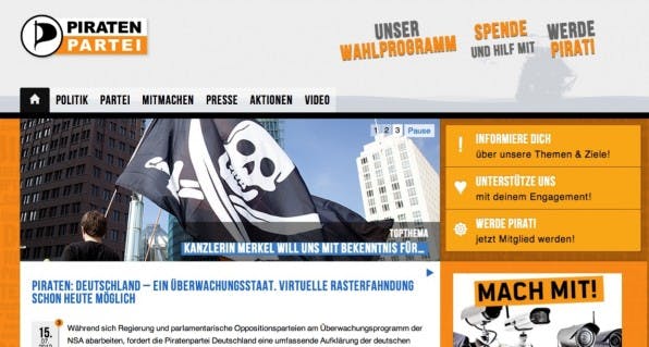 Heimspiel für die Piraten: In ihrem Wahlprogramm werden Themen wie Digitalisierung und Datenschutz erwartungsgemäß ausführlich angesprochen, sind teilweise jedoch relativ komplex formuliert.
