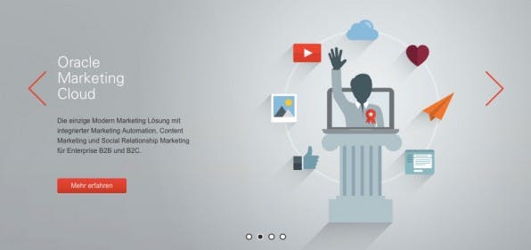Bei den Highend-Anwendungen für den Enterprise-Bereich zählt Eloqua von Oracle zu den Klassikern der Marketing-Automation-Tools und bietet eine Vielzahl von Funktionen. (Screenshot: eloqua.com)