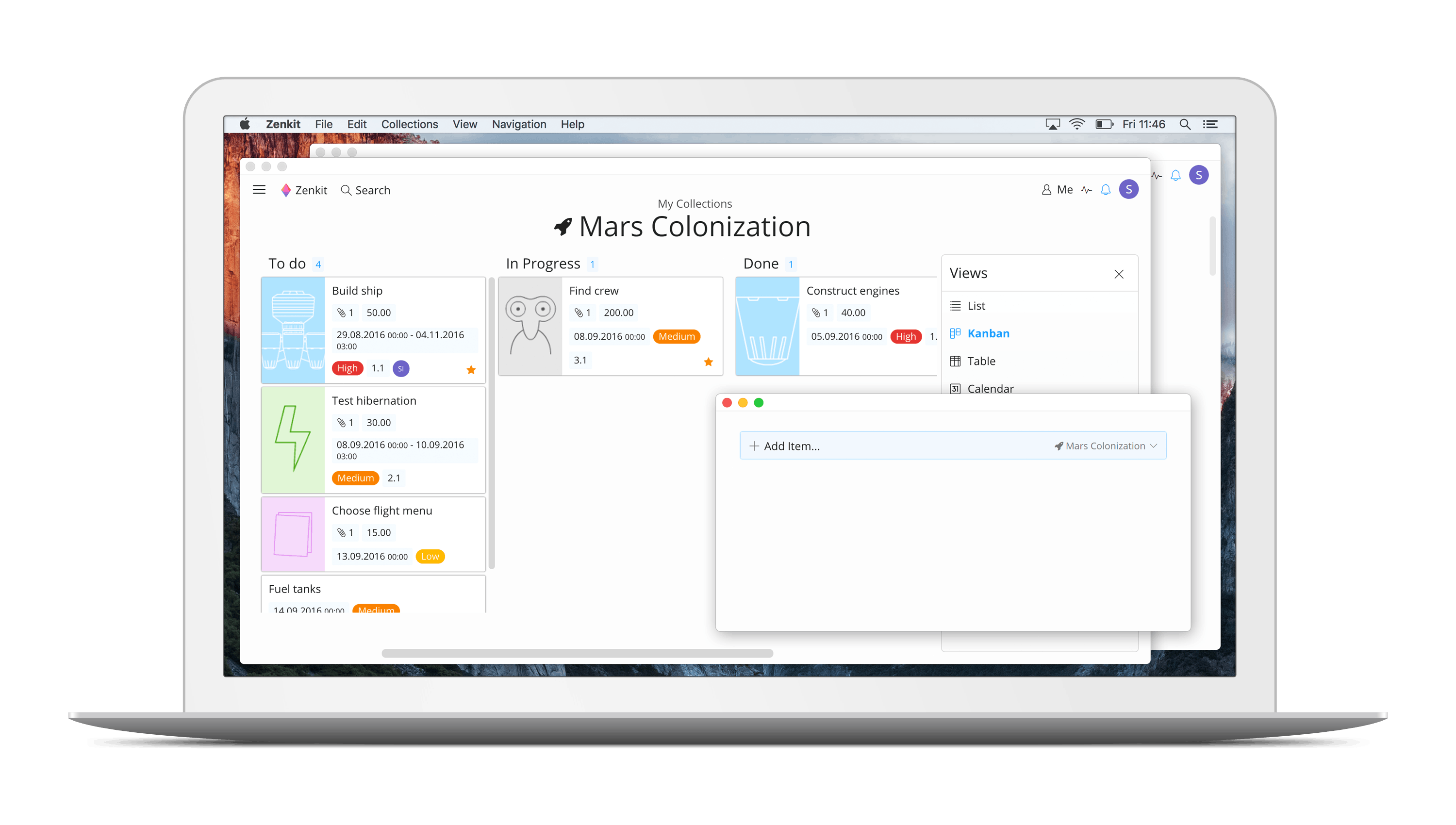 Zen ist Programm: Zenkit will durch ein aufgeräumtes Interface mehr Ruhe in die Projektverwaltung bringen. (Screenshot: Zenkit)