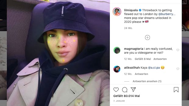 Unechte Models: Virtuelle Influencer erobern das Netz