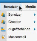 Benutzermenü unter Joomla! 1.6