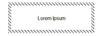 Das Muster wird zur Erstellung des Rahmens verwendet.