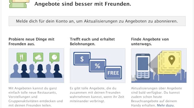 Facebook Deals: Testphase des Groupon-Konkurrenten gestartet