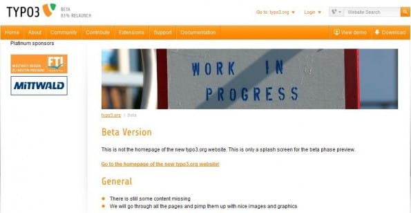 typo3.org-relaunch