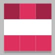 Eine 3x3 Pixel große Grafik, aus der unser Rahmen wird