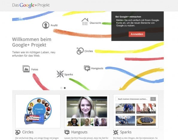 google+-startseite