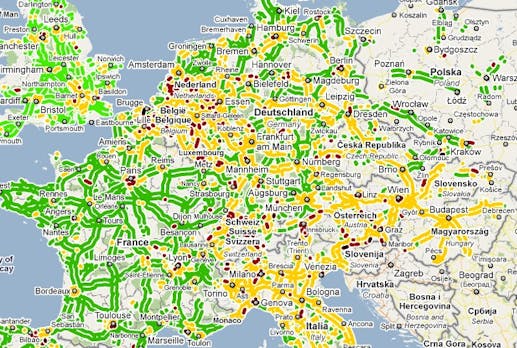 Google Maps: Live-Verkehrsmeldungen nun auch in Europa