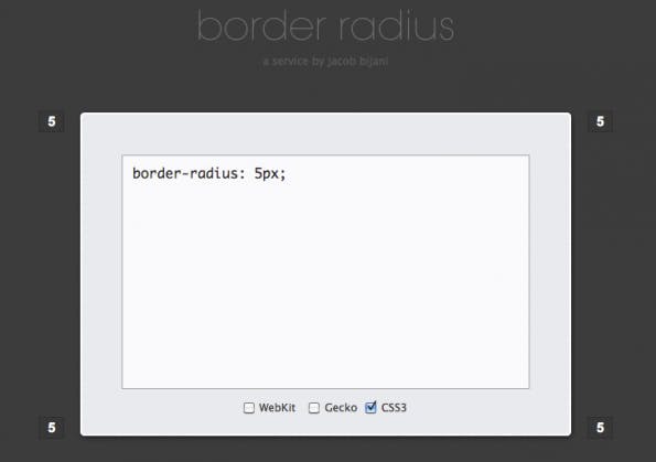 css3-generator border radius