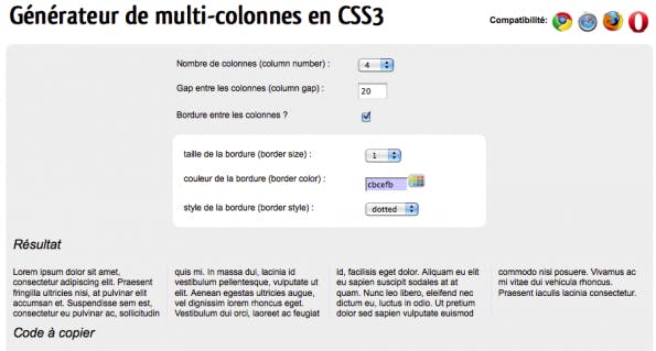 css3-generator column