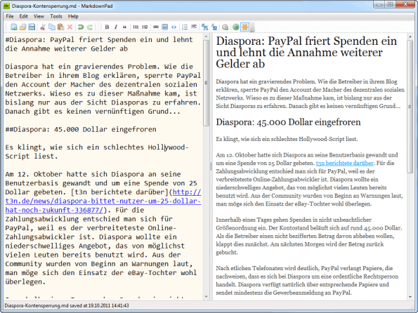 markdownpad-beispieltext