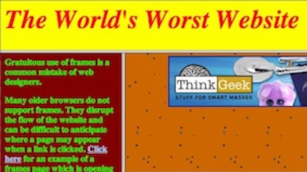 Die schlechteste Website der Welt – alles was man falsch machen kann