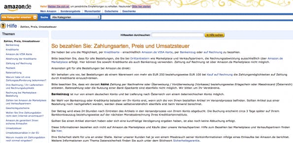 e-payment amazon
