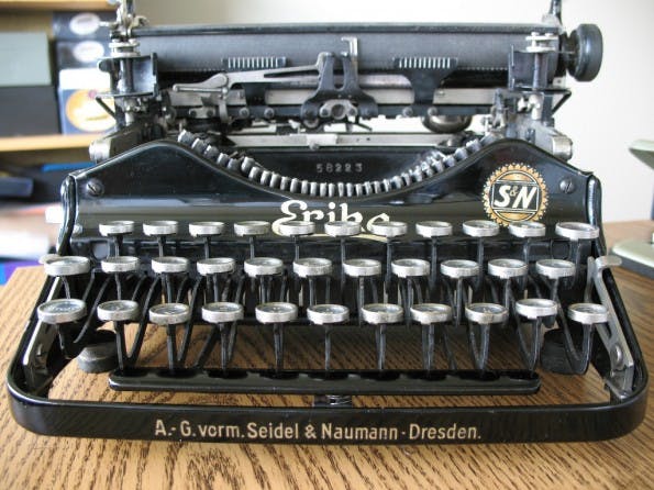 Erika model 3 folding typewriter