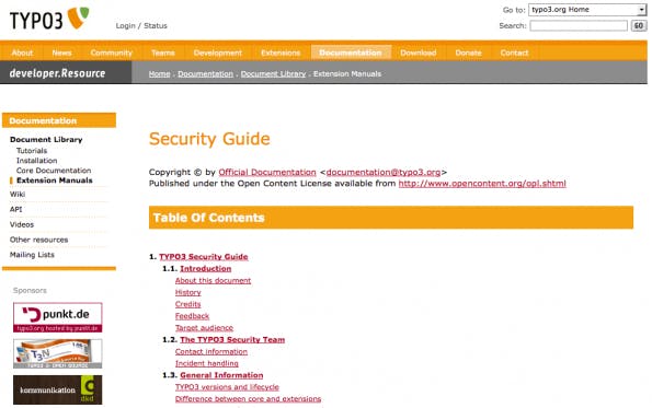 typo3 security guide