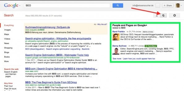 Google+SEO_nichtpersonalisierteSuche