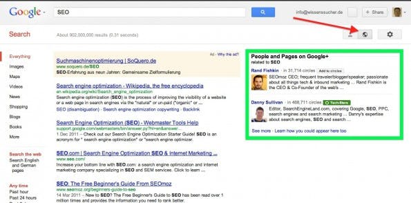 Google+SEO_nichtpersonalisierteSuche