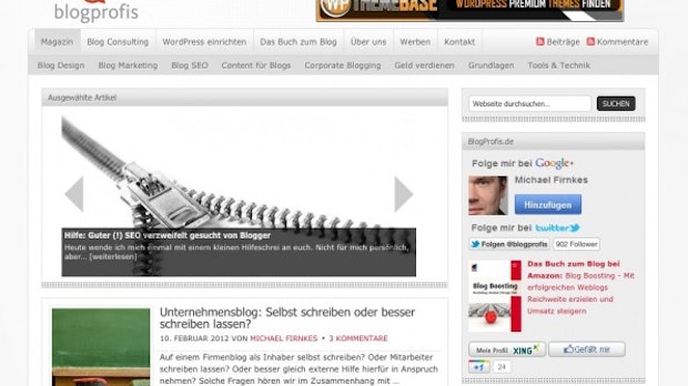 Blog-Highlight Blogprofis.de: „Der Blog ist mehr Hobby und Berufung als Beruf“