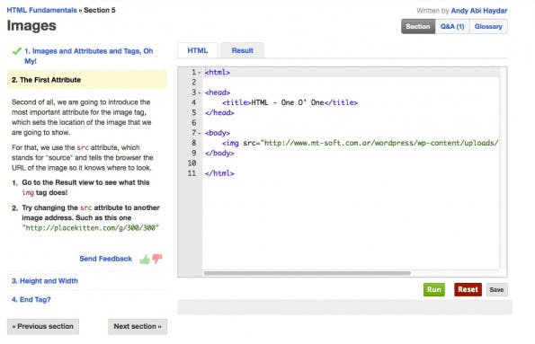 codecademy html