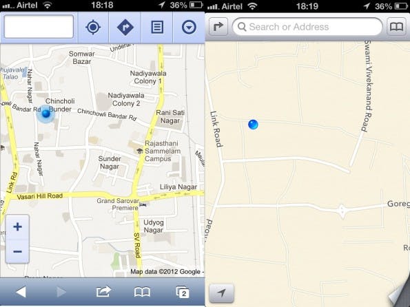 Apple Maps Vergleich