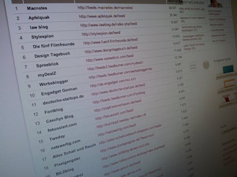 Blog-Ranking: Die Top 100 der deutschen Blogfeeds