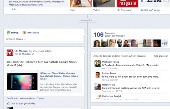Facebook Haftung