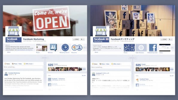 Facebook Marketing Globale Fanseiten