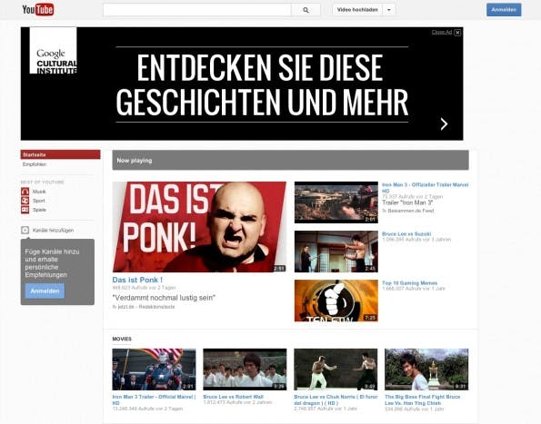 Neues Youtube-Design