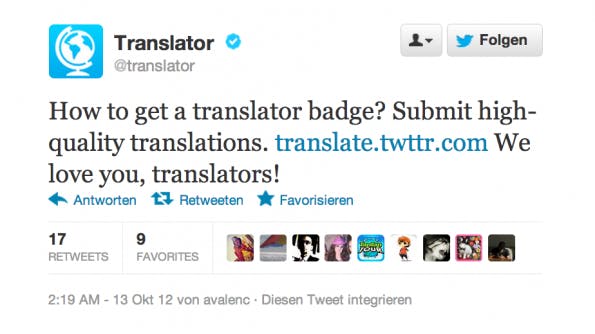 twitter translation center