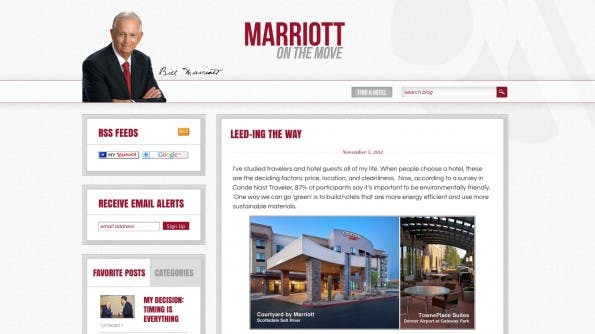 Corporate Blogs Marriott