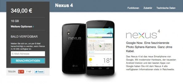 google-nexus-4-ausverkauft