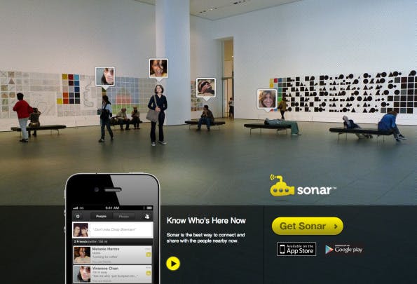 Die App Sonar legt ein etwas anderen Schwerpunkt: Hier geht es um Kontakte, die man bereits aus seinen Social-Media-Kanälen kennt Die App Sonar legt ein etwas anderen Schwerpunkt: Hier geht es um Kontakte, die man bereits aus seinen Social-Media-Kanälen kennt