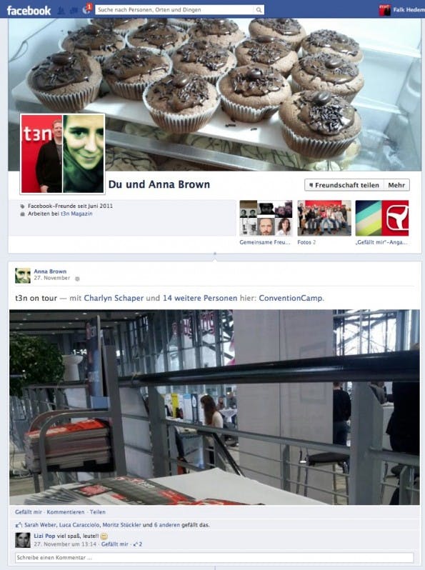 FacebookFreundschaftschronik