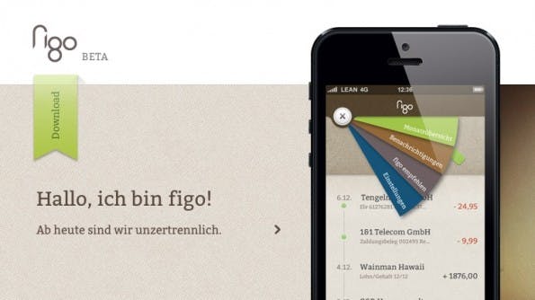 Die Mobile-Banking-Applikation figo weiß durch ein schickes Design zu gefallen.