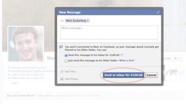 Facebook Nachricht