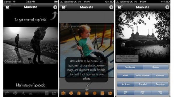 iOS-App Marksta Wasserzeichen