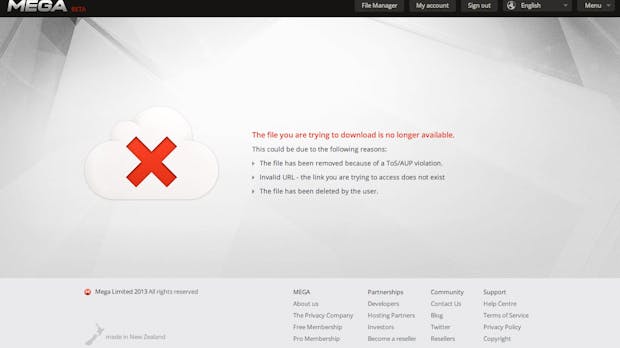 Mega nimmt Inhalte von Usern offline, weil sie bei Suchmaschine Mega-Search gelistet waren