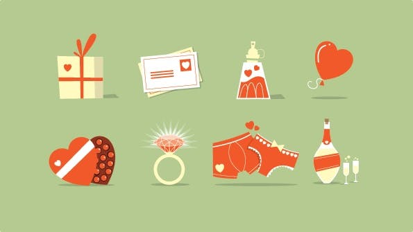 Valentinstag Icon Sets