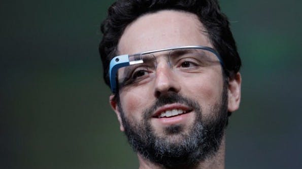 Hardware wird immer unwichtiger: Google-Gründer Sergey Brin mit der Google-Brille Hardware wird immer unwichtiger: Google-Gründer Sergey Brin mit der Google-Brille